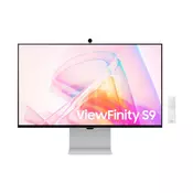 Samsung ViewFinity S9 S90PC (2023) 27 LS27C902PAUXEN UHD+ Monitor 16:9 ravna IPS plošca, DCI-P3 99%, 5120x2880