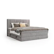 Esposa BOXSPRING POSTELJA 140 cm x 200 cm , tekstil rjavosiva