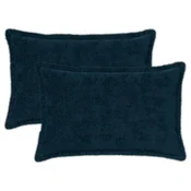 vidaXL Prevleka za blazino 2 kos HOUTEN Temno modra 30 x 50 cm