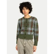 Element Kardigan Plaid Cardigan W ELJSW00113 Zelena Regular Fit