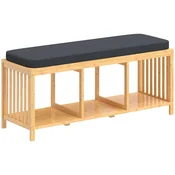 Homestar Čevljalna klop 102x33x45 cm rjava