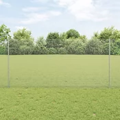 Zavarena žicana ograda s postom 25 x 1,2 m Srebrna Mreža