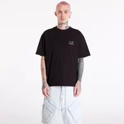 Majice C.P. Company 30/1 Jersey Short Sleeve Logo T-Shir Black XL