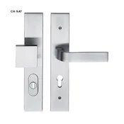 Varnostna armatura TWIN EIDOS HTSI DEF (CH-SAT), gonilka desno/krogla, Odprtina za cilindrični vložek PZ, Twin CH-SAT (krom mat), 92 mm
