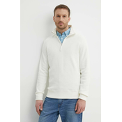Pamucni pulover Gant boja: bež, lagani, s poludolcevitom