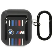 shumee Ovitek za BMW AirPods 1, črn, z večbarvnimi črtami