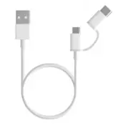 Mi 2-in-1 USB Cable Micro USB to Type C (30cm)