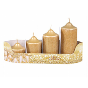 eoshop Adventne sveče GRADED PEGAZ d4,5x5,7,9,11cm 4ks
