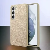 Infostyle Ovitek Guess Glitter gold za Samsung Galaxy S23 Plus (GUHCS23MHGGSHD) Zlata/PC + TPU silikon