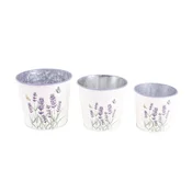 IRIS 81100 Bádog sadilica 3 kom lavanda mintirano bijela 11.5-15cm