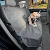 Kurgo Heather Bench Seat Cover Prevleka za zadnje sedeže, Grey/Coastal Blue