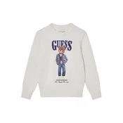 Guess Pulover N6RR01 Z2ZK2 Écru Regular Fit