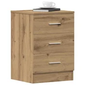 vidaXL Nočna omarica Artisan hrast 38x35x55 cm inženirski les