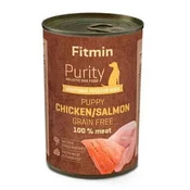 Fitmin dog Purity konzerva cons PUPPY salm&chicken 400g