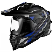Enduro motociklisticka kaciga LS2 MX701 C Explorer Adventure plava