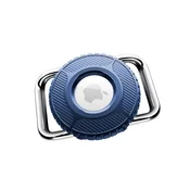 INF Nosilec za ovratnico, združljiv z Apple AirTag — silikonsko/PC/kovinsko ohišje z vrtljivo kovinsko zaponko, vodoodporno Modra, (5000264371)
