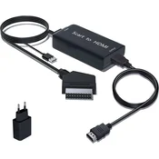 AMANKA Adapter SCART na HDMI – Vključno s HDMI in USB kablom