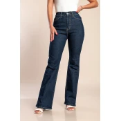 Luxe jeans Super raztegljive kavbojke na zvon z visokim pasom