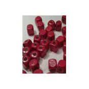Drvena perla kocka 10 mm crvena