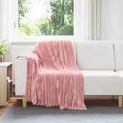 Pokrivaci za bacanje 6 pcs Ružicasta 150 x 130 cm Runo