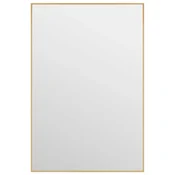 Vidaxl Ogledalo za vrata zlato 40x60 cm steklo in aluminij