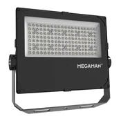 MEGAMAN LED zunanji reflektor Hugo, 90 W, 4000 K, IP66 - črn - Aluminij