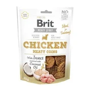 Brit Jerky piščanec z mesnimi kovanci z žuželkami 80g