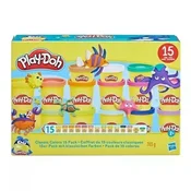 Play-Doh: 15-delni komplet klasičnih barvnih plastelinov