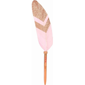 Olovka s perom Miss Melody, roza/zlatna