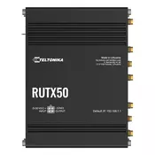 Teltonika RUTX50 brezžični usmerjevalnik Gigabit Ethernet Dvopasovni (2,4 GHz / 5 GHz) 5G Črna