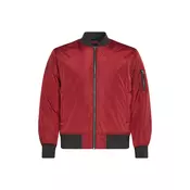 2-Tone Bomber Jacket burgundy/black