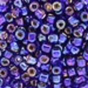 Kašaste perle (seed beads) 4 mm providna AB tamno plava