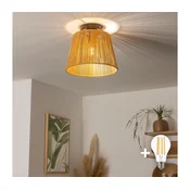 Brilagi - LED plafonski luster CERIA BOHO 1xE27/40W/230V precnik 28 cm braon
