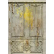 Casa Padrino luxury baroque non-woven wallpaper antique gray/yellow/brown - Baroque style living room wallpaper with elegant stucco pattern - Wallpaper baroque style - Baroque wall decoration