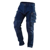 slomart Delovne hlače NEO TOOLS DENIM, ojačane, velikost M