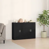 Kreveta 2 pcs Crni hrast 60 x 31 x 84 cm Konstruirano drvo