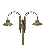 Moretti Luce Luca, dvojna svetilka z dvojnim lokom - Antični - medenina antique-copper - Kovina