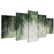 shumee Slika na italijanskem platnu 100 x 50 cm pentaptih - boho stil - narava Slika na italijanskem platnu 200 x 100 cm pentaptih - boho stil - narava