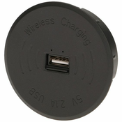 Orno Bežični punjač sa USB utorom, ugradbena - OR-AE-1367/B 34742