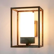 Moretti Luce Zunanja stenska svetilka Cubic3 3363 medeninasta antika/opal - Antični - starinska medenina, opal - Kovina
