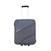 Kabinski kovček TRAVEL AND MORE - siv, mehak, 30 l