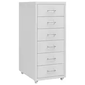 Mobilni ormaric za spise sivi 28 x 41 x 69 cm metalni