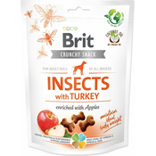 Poslastica Brit Care Dog Crunchy Cracker Insocts, puretina s jabukama 200g
