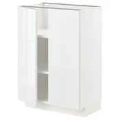 METOD Podni element s policama/2 vrata, bela/Ringhult bela, 60x37 cm