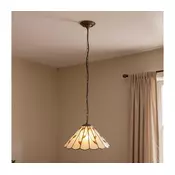 Brilagi - Tiffany vitražni luster na lancu FOLIA 1xE27/60W/230V O 40 cm