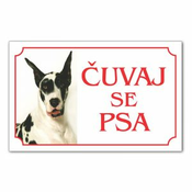 Tabla Cuvaj se psa - DOGA HARLEKIN