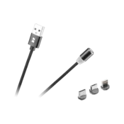 Rebel Magnetski kabel USB - USB-C tip C lightning iPhone micro USB 3w1 1m Rebel