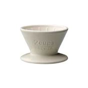 Kinto SCS Porcelanski dripper - bela, 2 šálky
