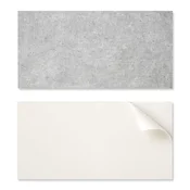 shumee Komplet vinilnih ploščic s potiskom, tekstura surovega betona, 10x40x20 cm
