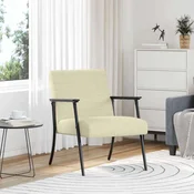 vidaXL fotelj krema 59 x 75 x 78 cm blago